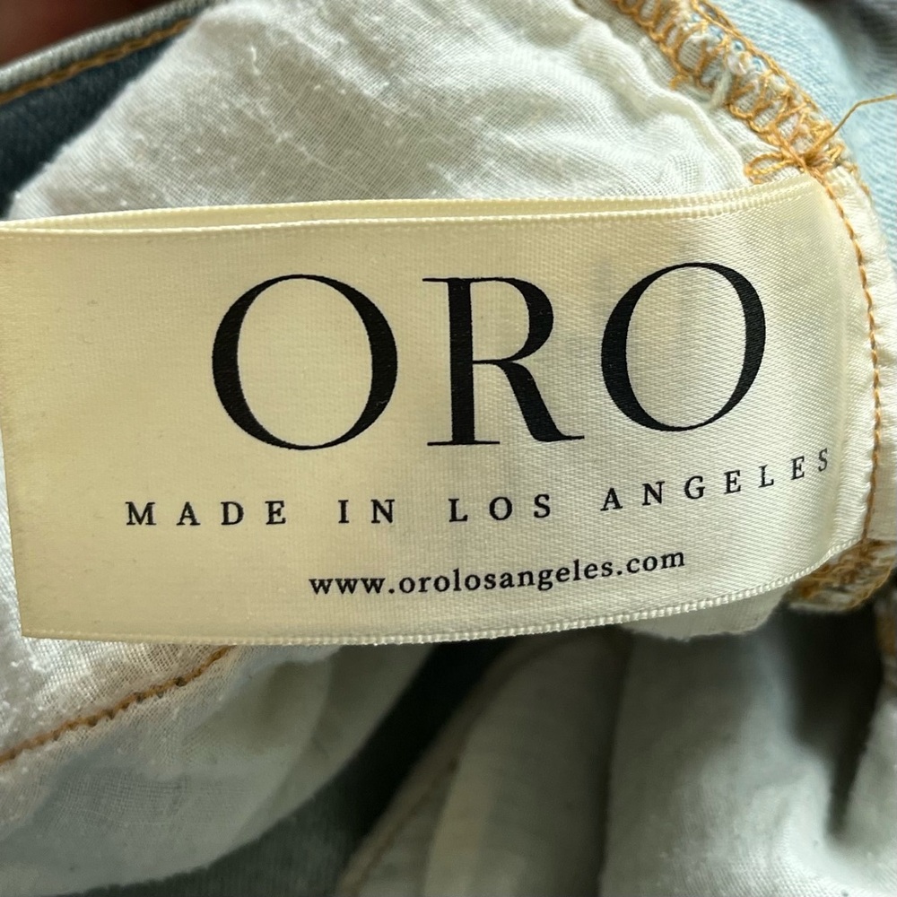 ORO LOS ANGELES PAINT SPLATTER DISTRESSED KNEE JEANS MENS SIZE - Picture 4 of 10